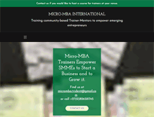 Tablet Screenshot of micro-mba.com